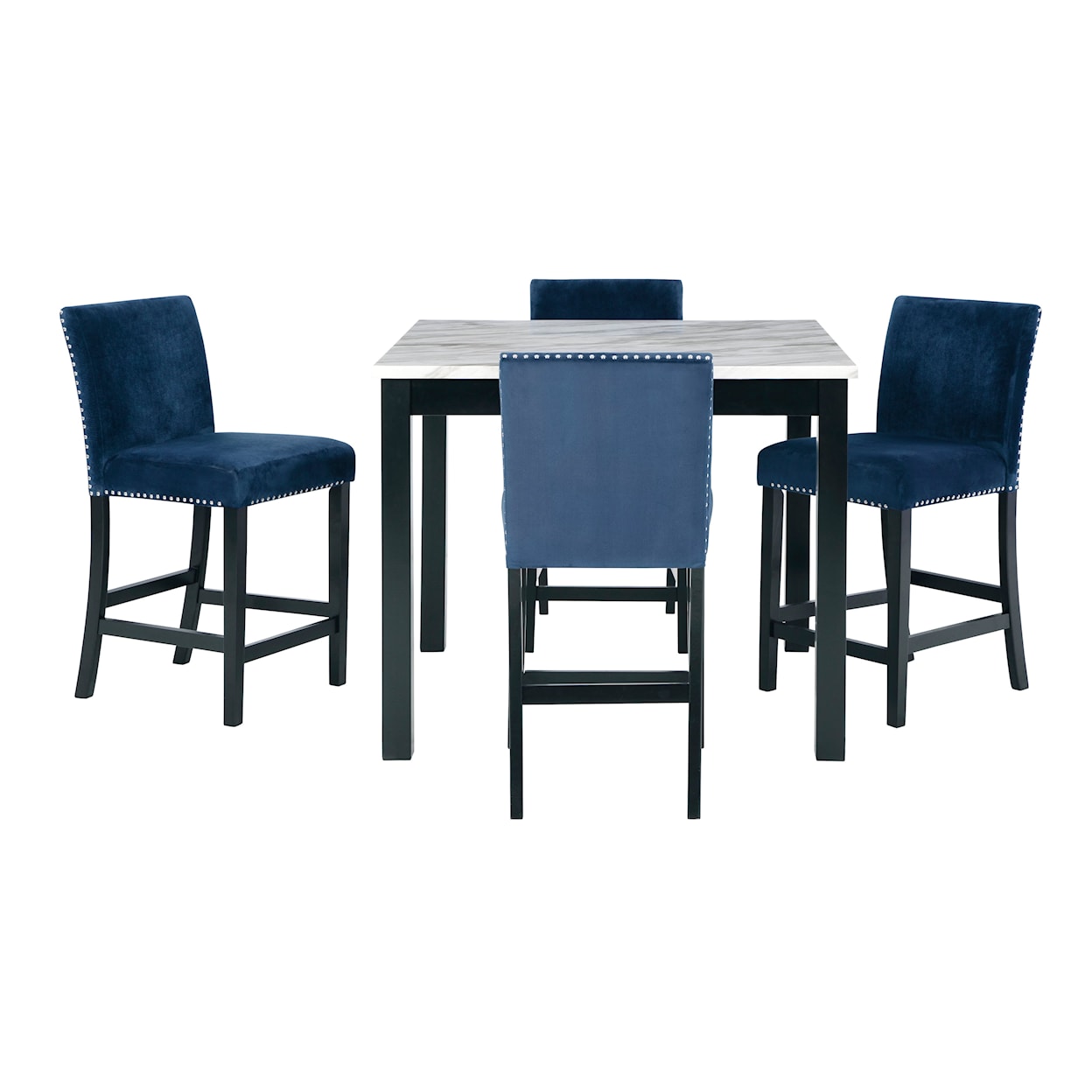 StyleLine PECAN 5-Piece Counter Dining Table Set