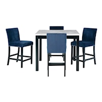 5-Piece Counter Dining Table and Stools Set