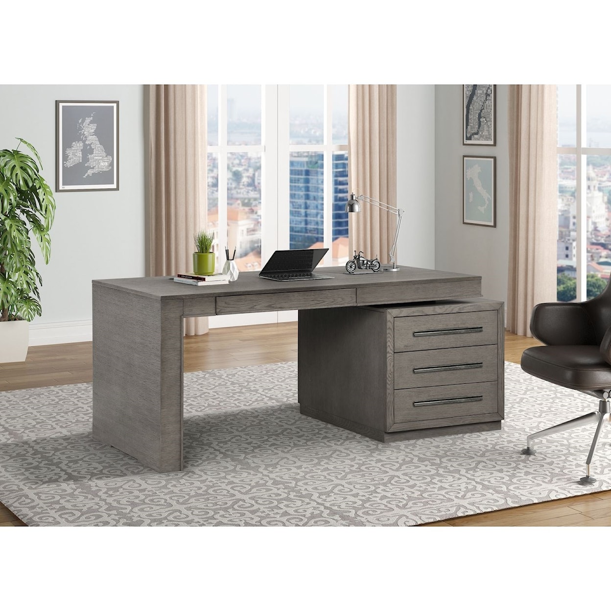 Paramount Furniture Pure Modern Executive Desk