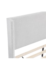 Homelegance Carmel Contemporary Full Wingback Bed with Upholstered Frame