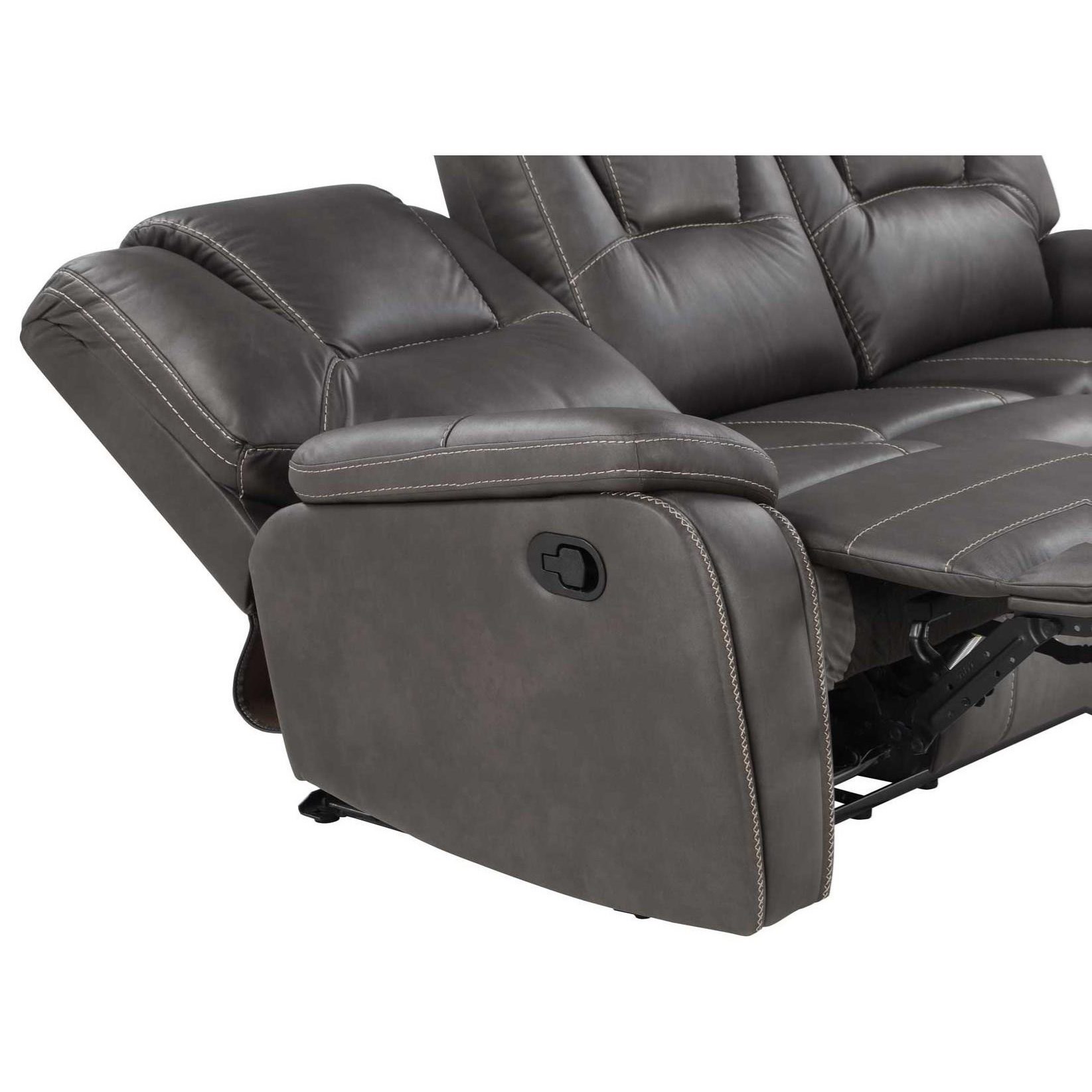 Steve Silver Katrine KT800SC Manual Motion Sofa With Padded Headrests ...