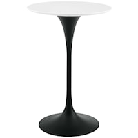28" Round Wood Bar Table