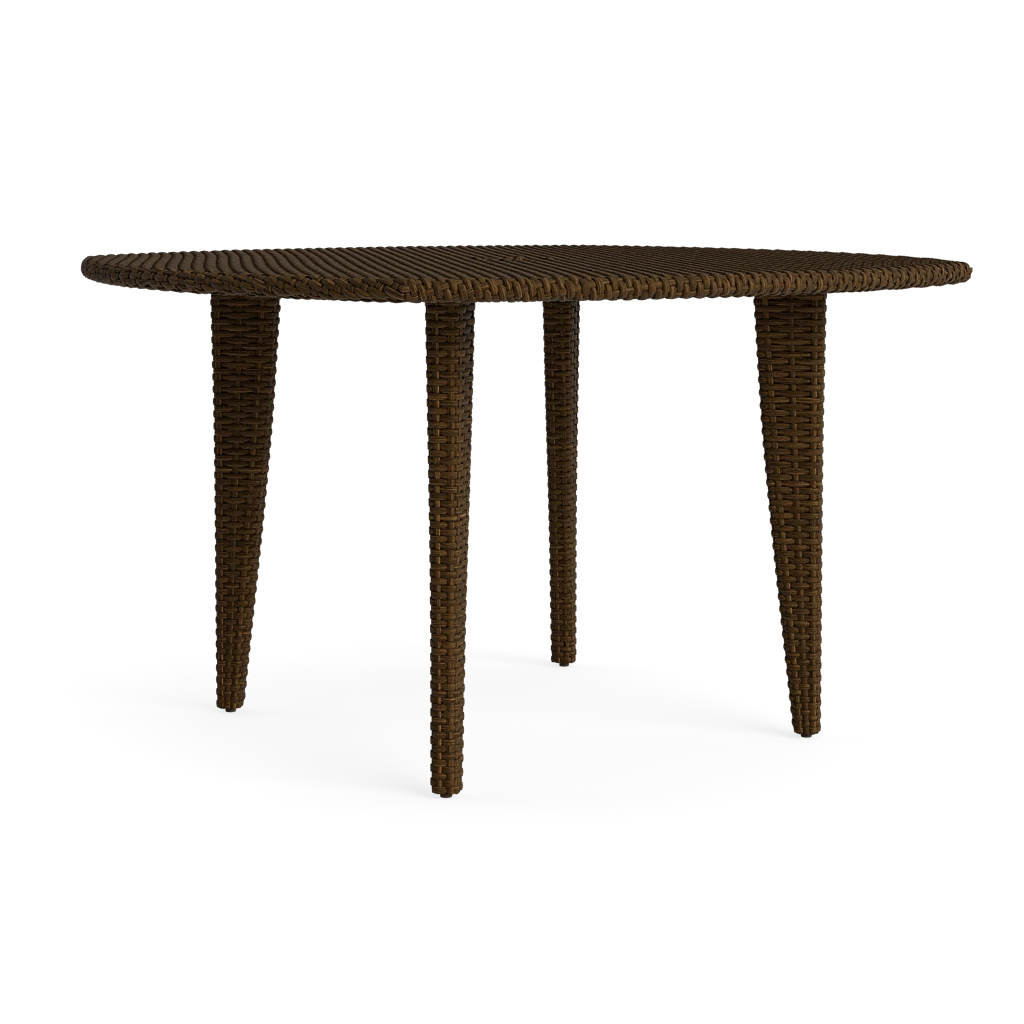 48" Sq. Wicker Dining Table w/Umbrella Hole