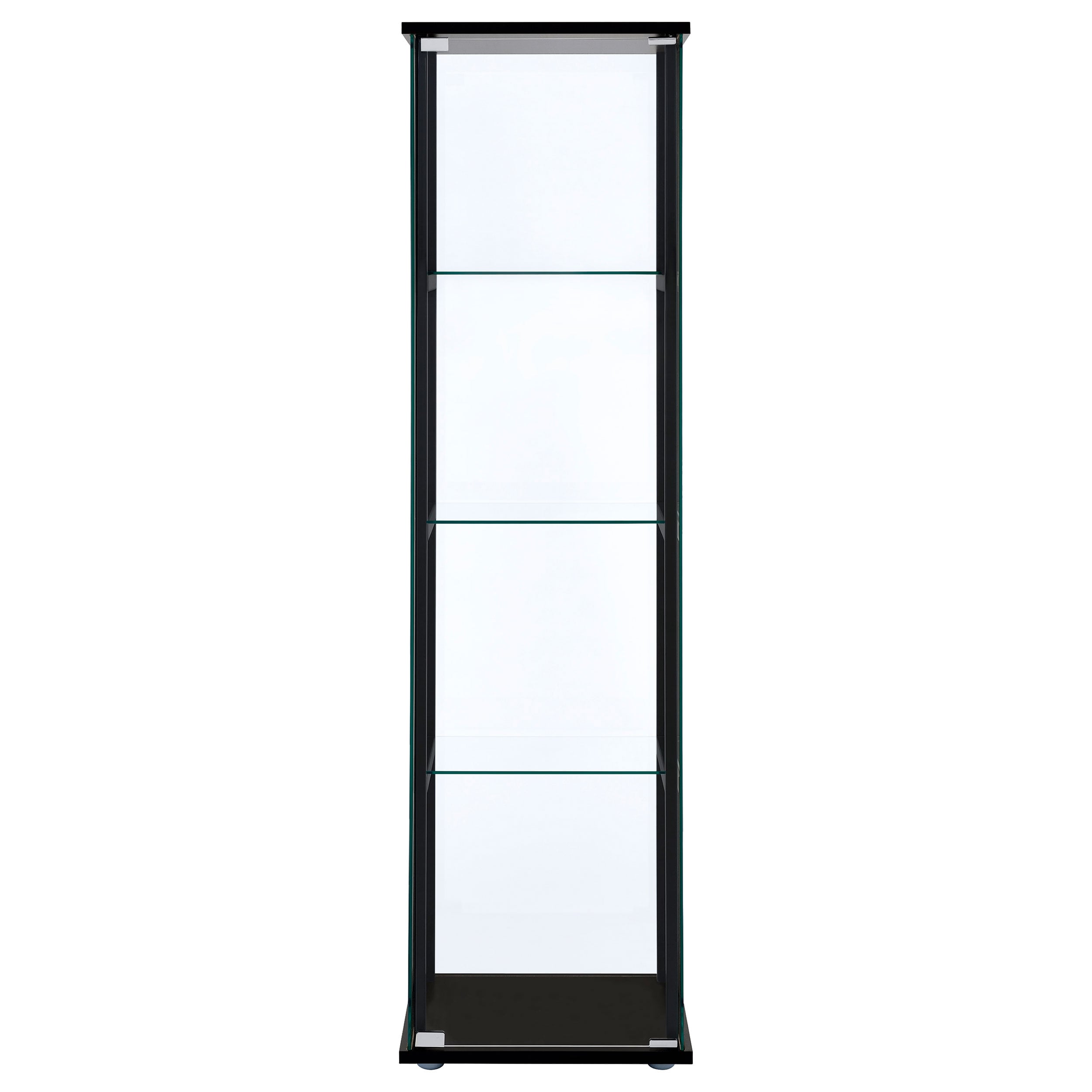 Cyclamen 4-shelf Glass Curio Display Cabinet