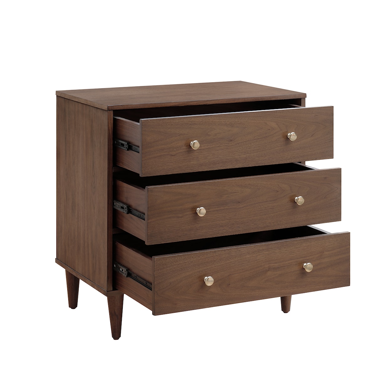 Accentrics Home Accents Three Drawer Chest in Walnut 