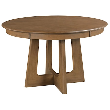 54" Round Pedestal Table, Latte