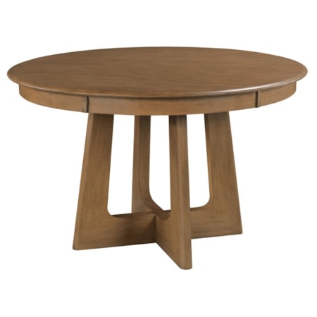54" Round Pedestal Table, Latte