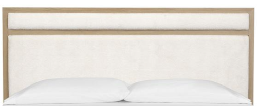 Casual Contemporary Queen Upholstered Panel Headboard