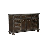 Traditional Dresser with Doors