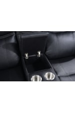 Furniture of America Agata Casual Recliner Loveseat with Cupholders