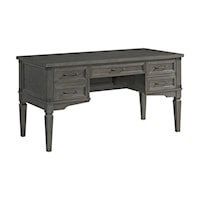 Relaxed Vintage Half Pedestal Office Desk