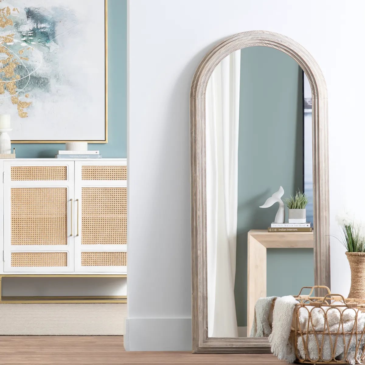 Commack Wooden Wall Mirror