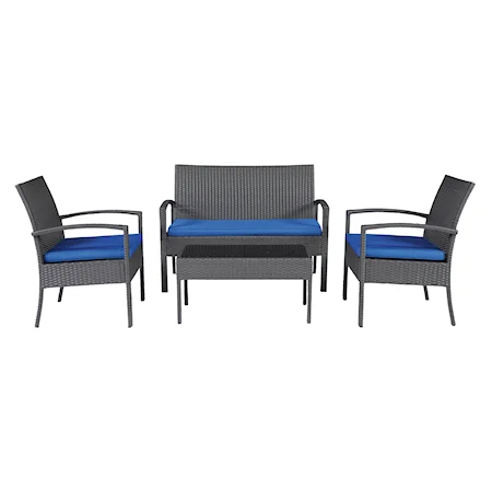 Outdoor Loveseat/Chairs/Table Set