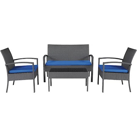 Outdoor Loveseat/Chairs/Table Set