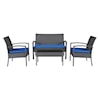 StyleLine Alina Outdoor Loveseat/Chairs/Table Set