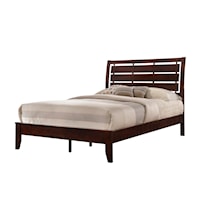 Queen Bed with Headboard Cutouts