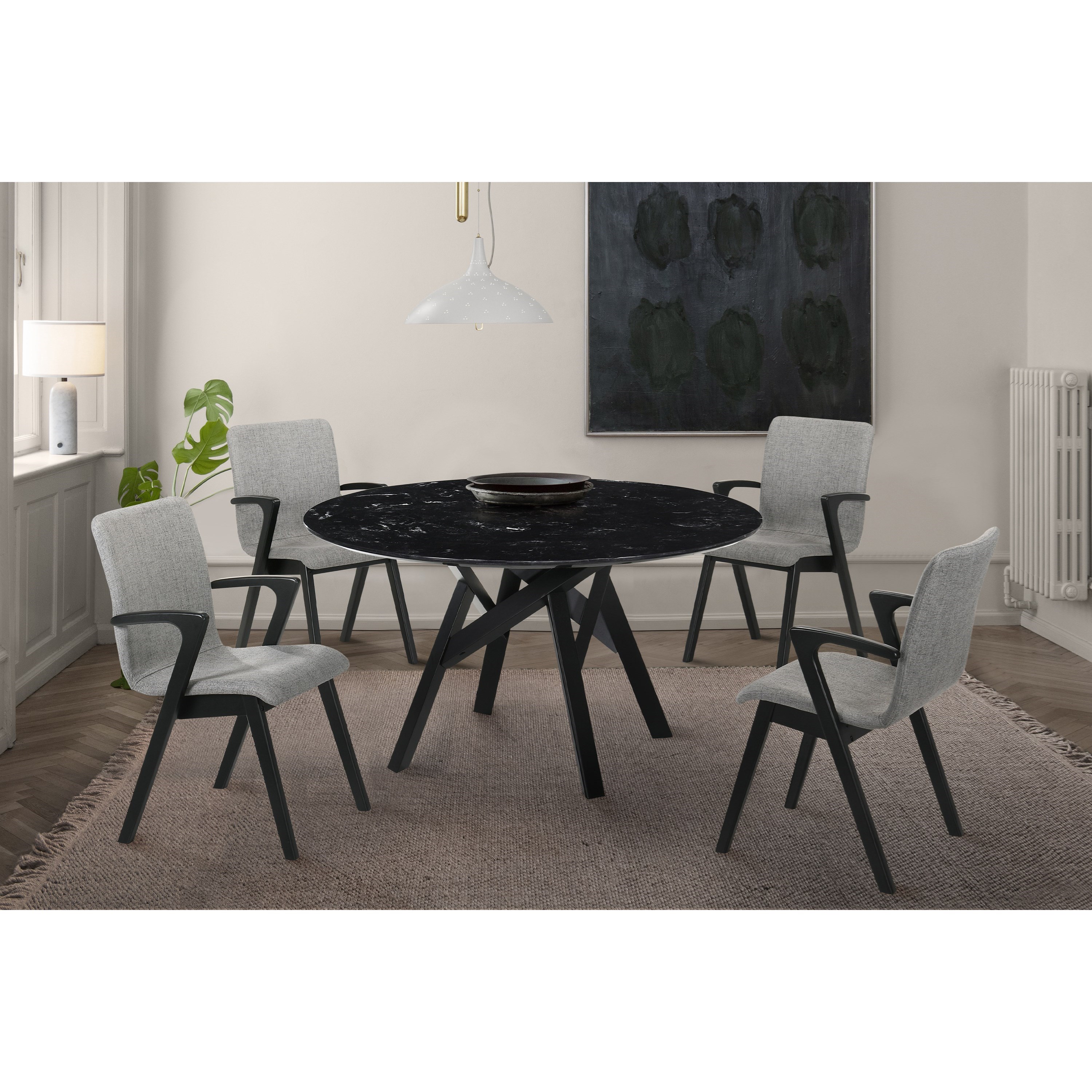 Armen Living Venus 5-Piece Dining Set