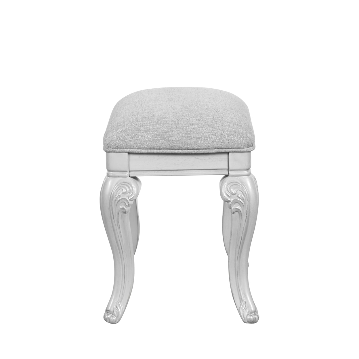 New Classic Furniture Cambria Hills Upholstered Rectangular Vanity Stool