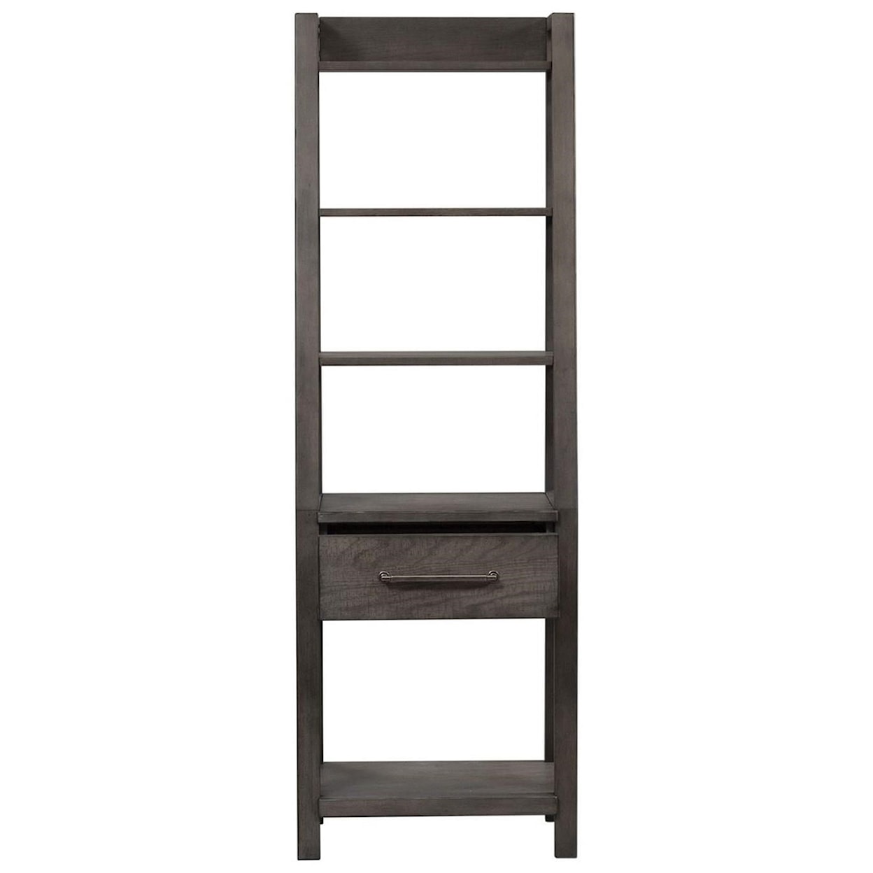 Liberty Furniture Modern Farmhouse Leaning Bookcase