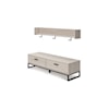 Signature Design Socalle Bench with Coat Rack