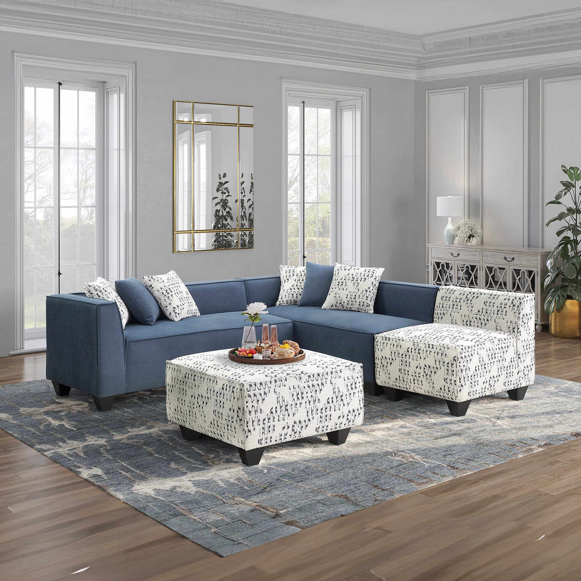 Legends Furniture Phoenix Square Cocktail Ottoman