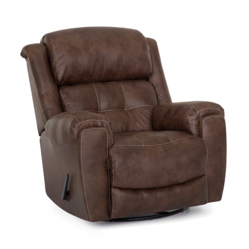 Casual Manual Swivel Rocker Recliner