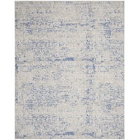 8' x 10' Grey Blue Rectangle Rug