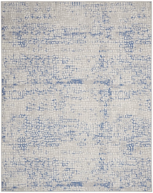 8' x 10' Grey Blue Rectangle Rug