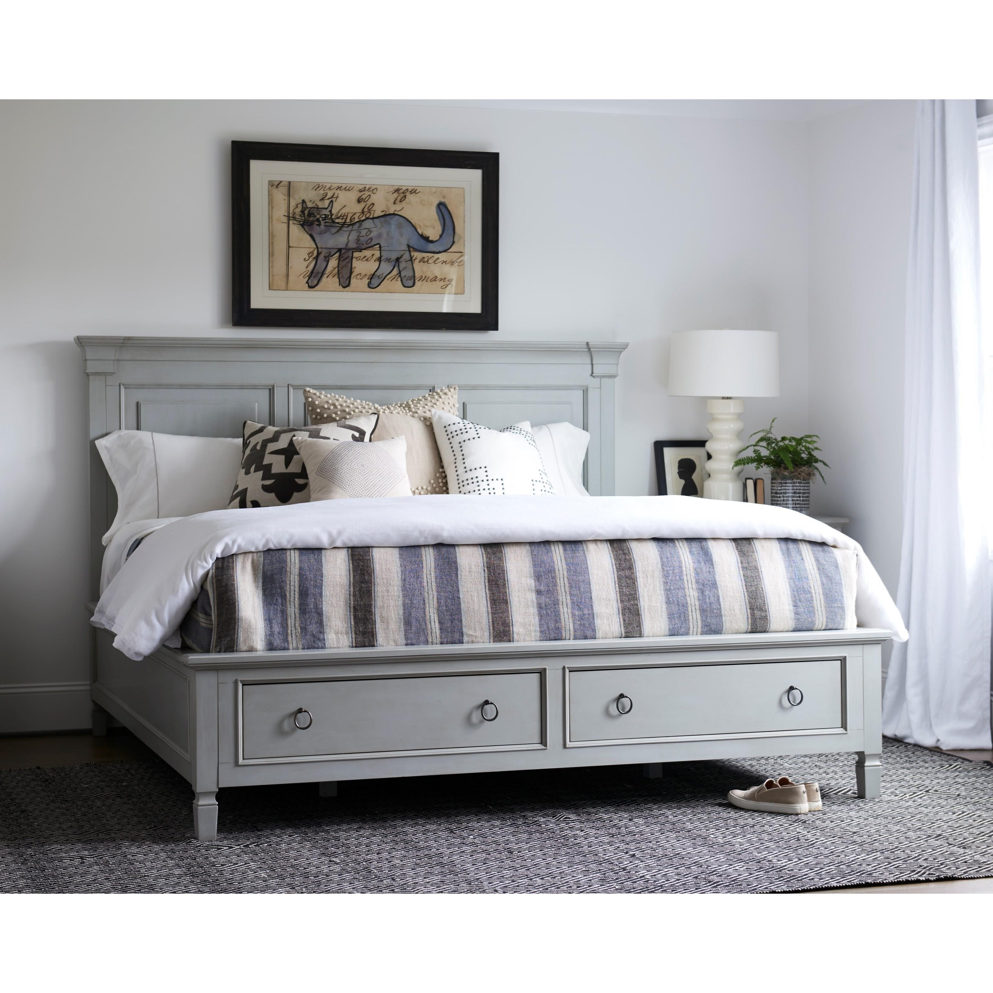 Queen Storage Panel Bed