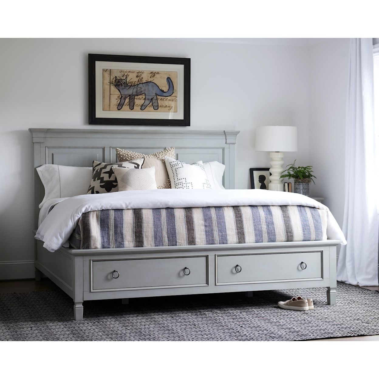 Universal Summer Hill Queen Storage Panel Bed