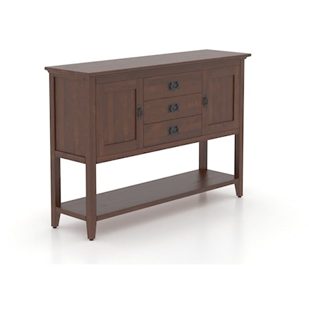 Transitional Customizable Storage Buffet with 3 Drawers