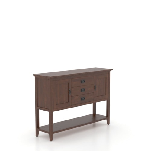 Transitional Customizable Storage Buffet with 3 Drawers