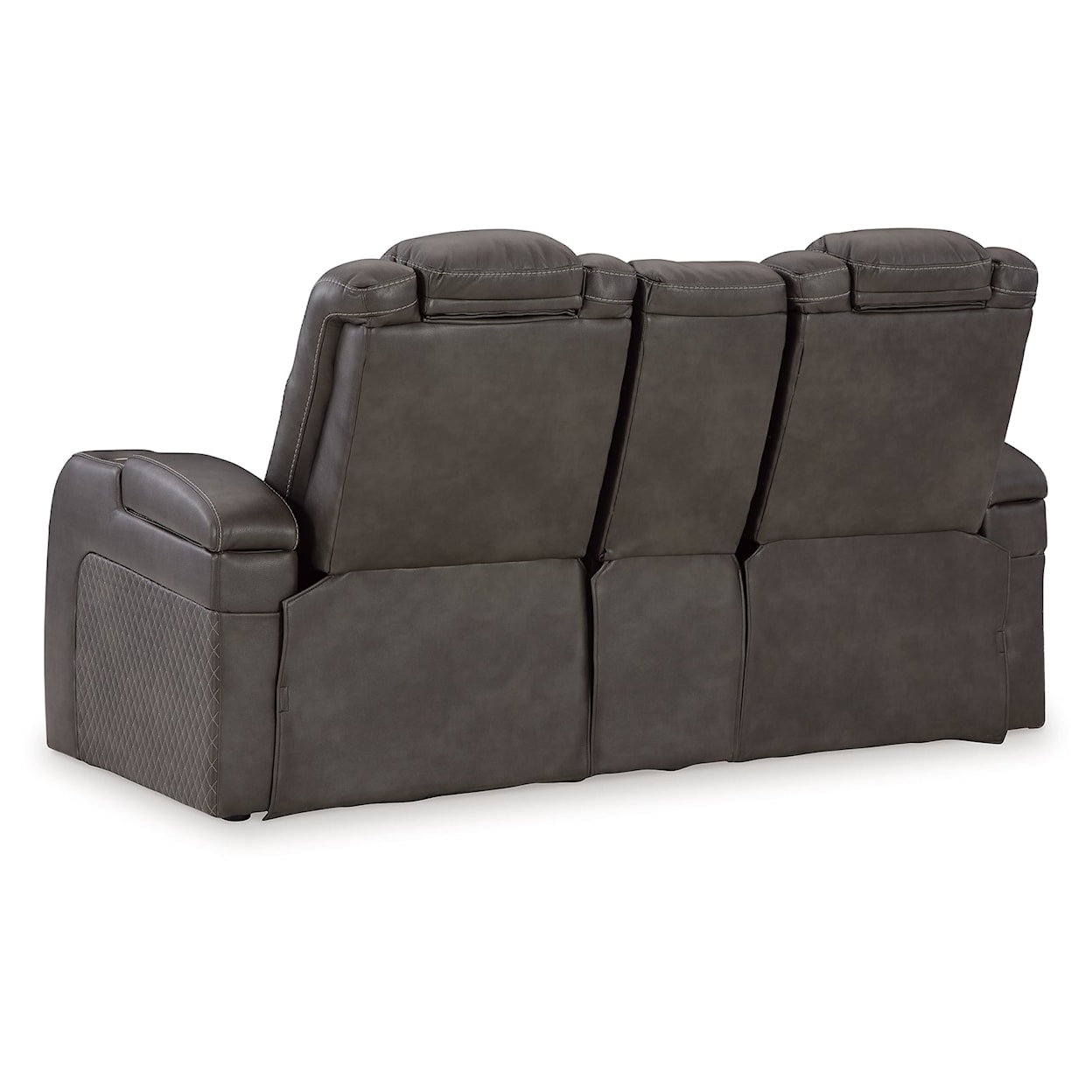 Signature Design by Ashley Fyne-Dyme Power Reclining Loveseat With Console