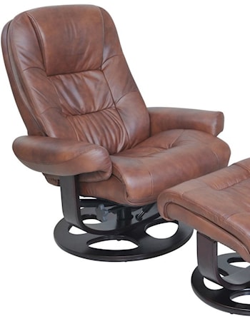 Swivel Recliner and Ottoman