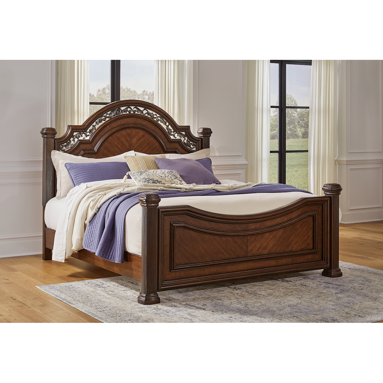 Signature Design by Ashley Furniture Lavinton Queen Poster Bed