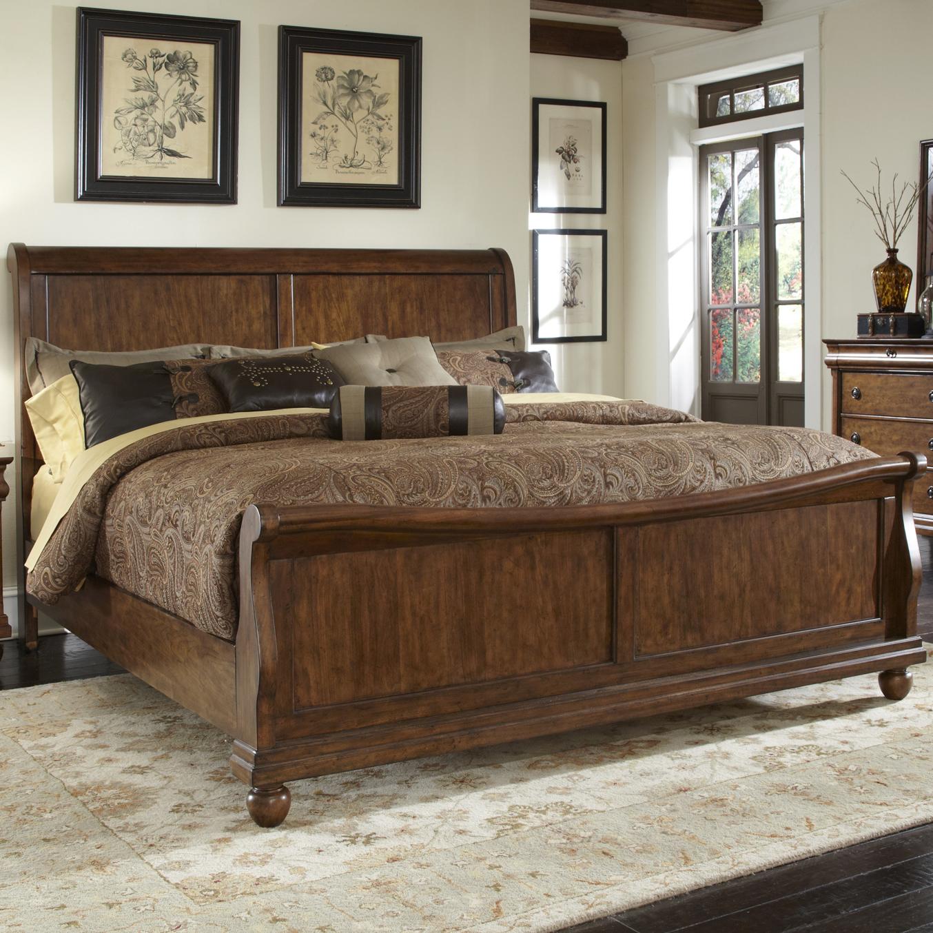 Liberty Furniture Rustic Traditions California King Sleigh Bed