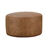 Rowe Cleo Leather Round Ottoman 31" Diameter x 18H