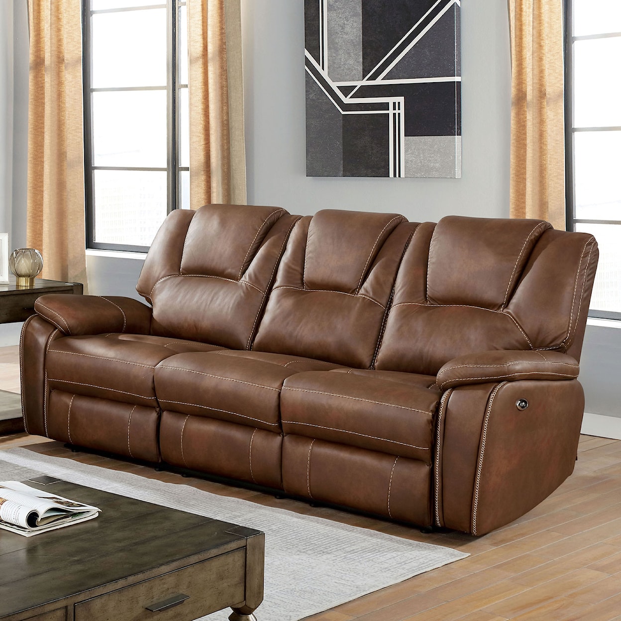 Furniture of America Ffion Power Sofa