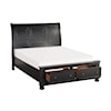 Homelegance Laurelin King Sleigh  Bed with FB Storage