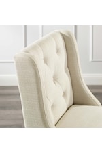 Modway Baronet Bar Stool Upholstered Fabric Set of 2