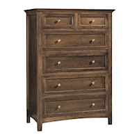 Transitional 6-Drawer Chest of Drawers