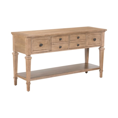 4-Drawer Console Table