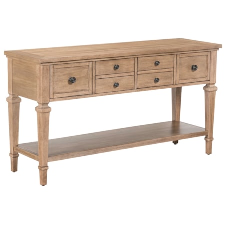 4-Drawer Console Table