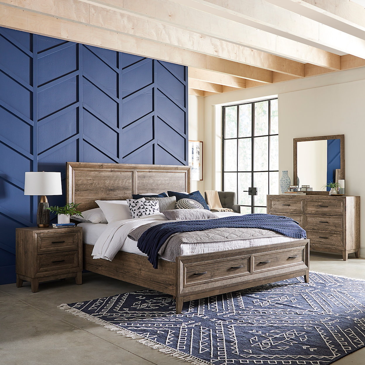 Liberty Furniture Ridgecrest Queen Storage Bedroom Group