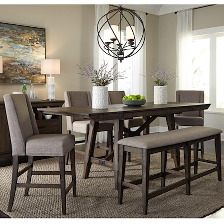 6-Piece Counter-Height Dining Set