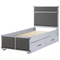 Transitional Twin Trundle Bed