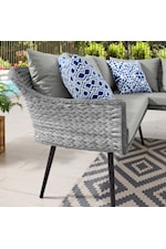 Modway Endeavor Outdoor Patio Wicker Rattan Side Table