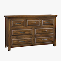 Transitional 7-Drawer Dresser with Full Extension Drawers