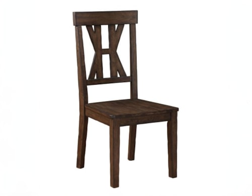 Farmhouse Dining Side Chair with X-Back