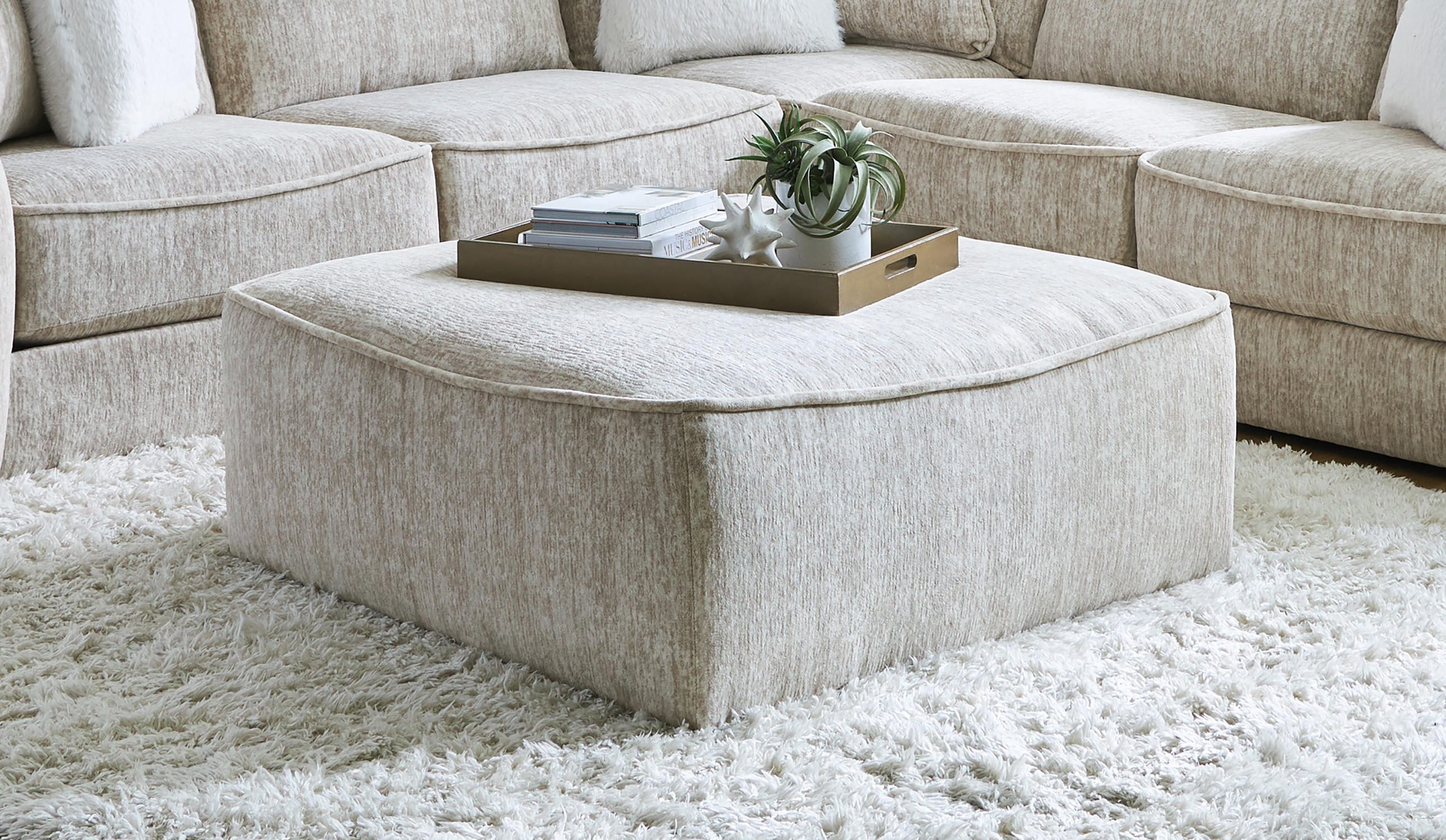 Square Cocktail Ottoman